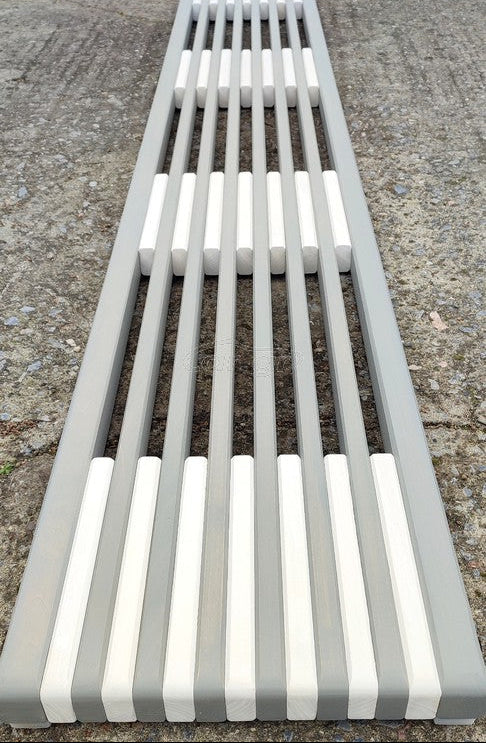 Executive Gangway – Premium Wooden Gangway for Yachts Grey/White