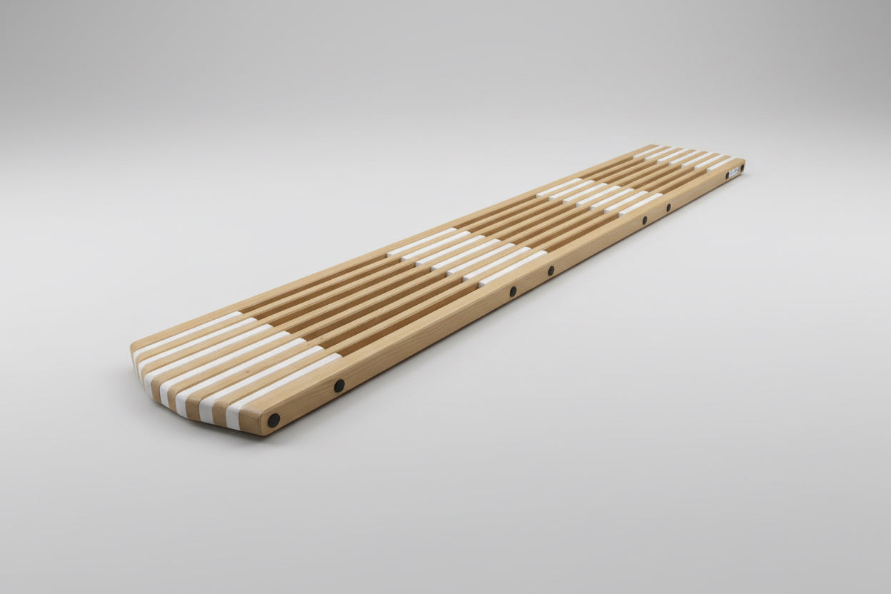 Executive Gangway – Wooden Gangway for Yachts Brown/White